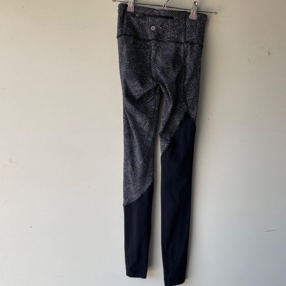 Lululemon Speed Wunder Tight *Asym Free Spirit Ice Grey Black / Black - Picture 9 of 12
